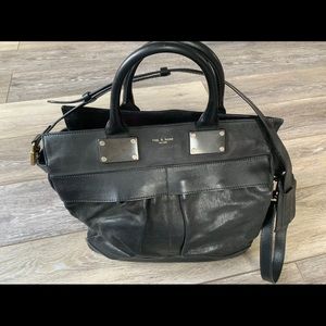 rag & bone Elegant Black Leather Crossbody Bag